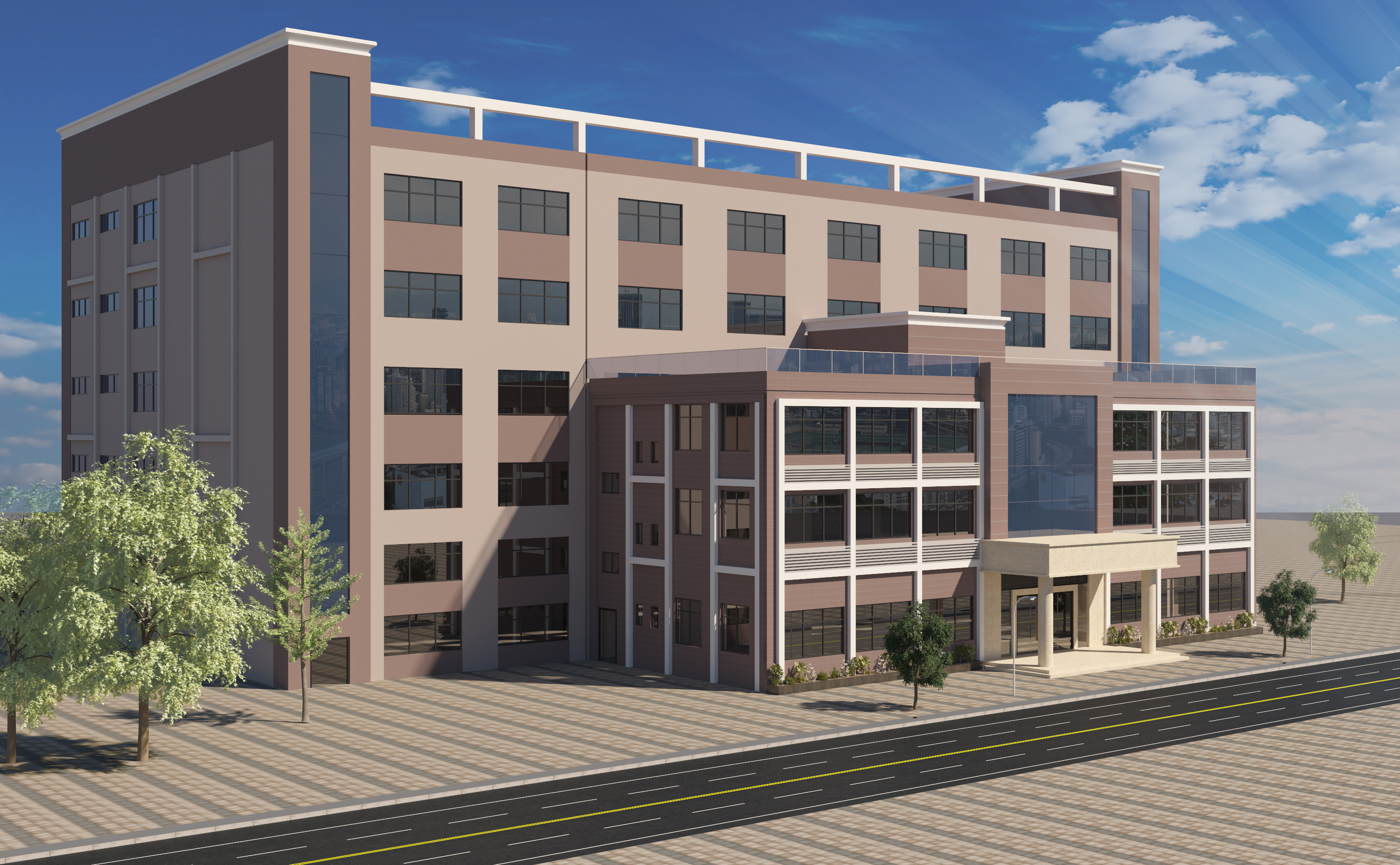 深圳力邁電子24000平廠房裝修